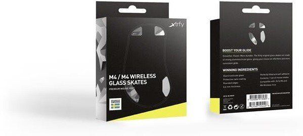 Скляні глайди для миші Xtrfy M4/M4 WL Litus White