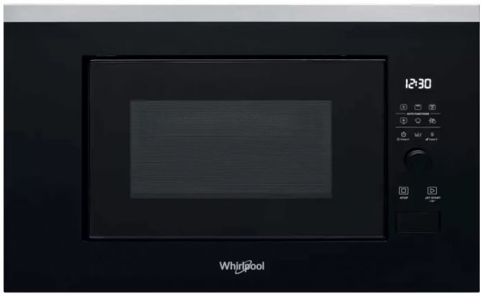 Мікрохвильова піч Whirlpool вбудовувана, 20л, електронне упр., 800Вт, дисплей, чорний
