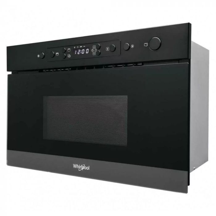 Мікрохвильова піч Whirlpool вбудовувана, 22л, електронне упр., 750Вт, гриль, дисплей, чорний