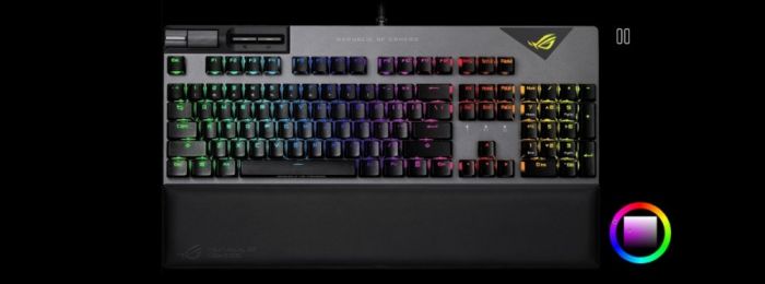 Клавіатура ASUS ROG Strix Flare II LED 104key NX Red USB US Black/Grey