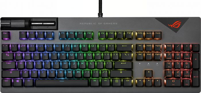 Клавіатура ASUS ROG Strix Flare II LED 104key NX Red USB US Black/Grey
