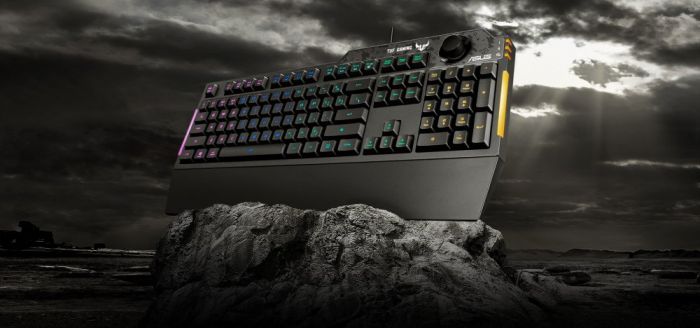 Клавіатура ASUS TUF Gaming K1 RGB 104key USB UA Black