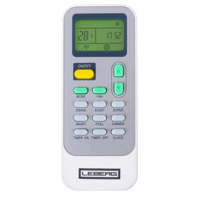 Кондиціонер Leberg Odin 3.0 LS-12ODI3/LU-12ODI3, 35 м2, інвертор, A/A, до -15°С, R410, білий