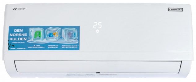 Кондиціонер Leberg Odin 3.0 LS-12ODI3/LU-12ODI3, 35 м2, інвертор, A/A, до -15°С, R410, білий