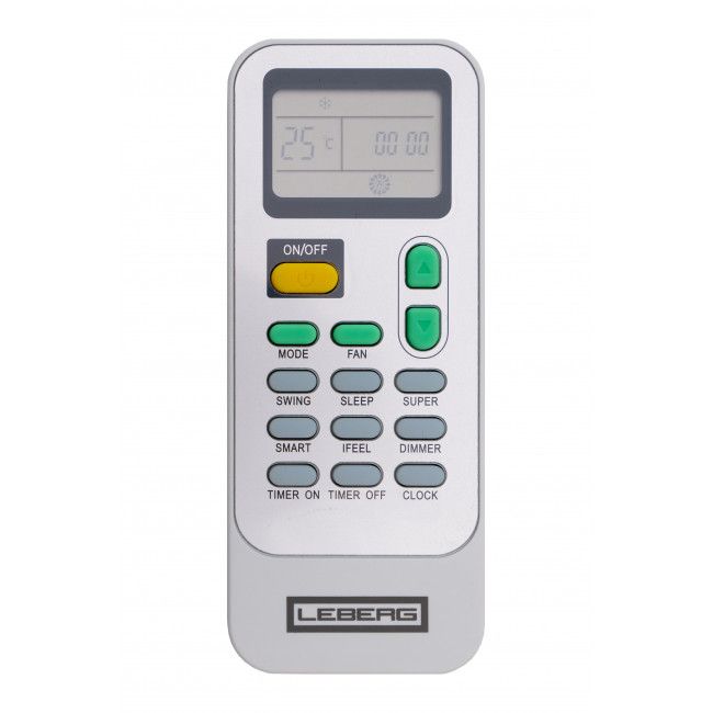 Кондиціонер Leberg FREYA 2.0 LS-24FRA2/LU-24FRA2, 70 м2, on/off, A/B, до -7°С, R410, білий