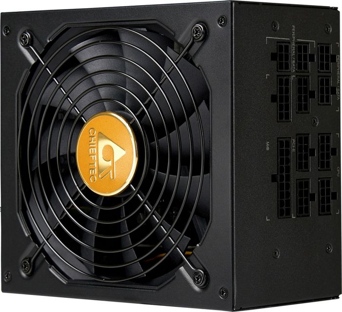 Блок живлення CHIEFTEC Polaris 3.0 (1050W), >90%, 80+ Gold, 135мм FDB, 1xMB 24pin(20+4), 2xCPU 8pin(4+4), 4xMolex, 12xSATA, 4xPCIe 8pin(6+2), 1xPCIe GEN5 16pin, Fully Modular