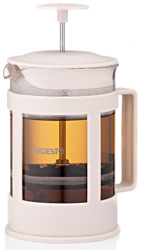Френч-прес Ardesto Fresh, 800 мл, бежевий, пластик, скло