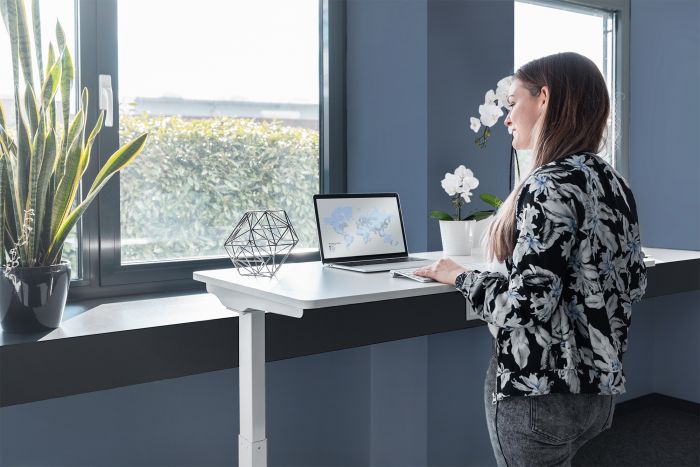 Стіл DIGITUS Electric Height Adjustable, 73-123cm, white