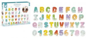 Набір для купання Janod цифри та букви (англ. алфавіт) 36 ел