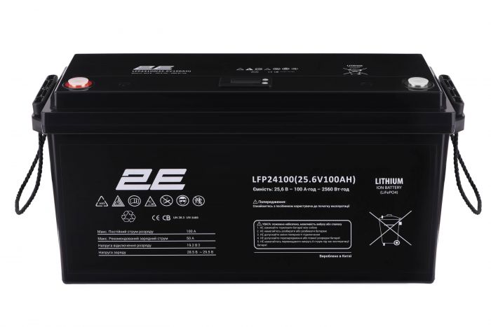 Акумуляторна батарея 2E LFP24100 24V/100Ah LCD 8S