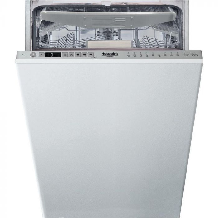 Посудомийна машина Hotpoint вбудовувана, 10компл., A++, 45см, дисплей, 3й кошик, білий
