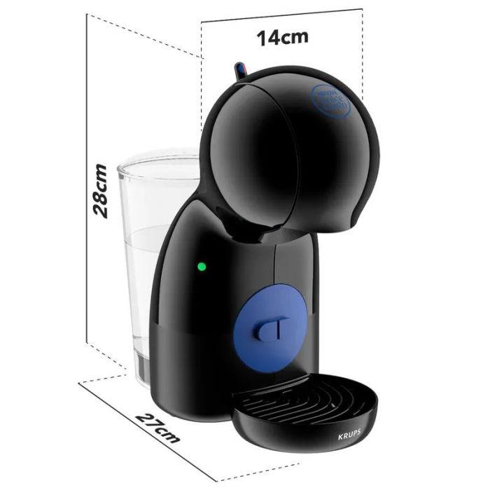 Капсульна кавоварка Krups Nescafe Dolce Gusto Piccolo XS KP1A0810, 1600 Вт, чорна