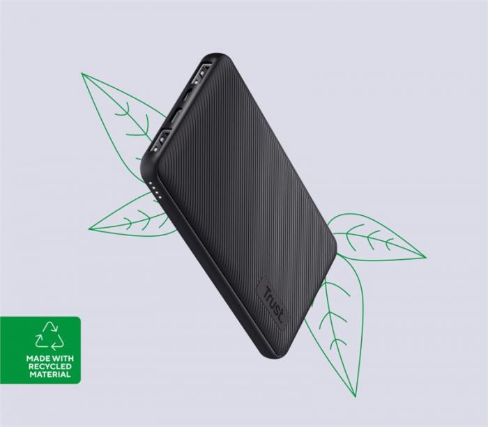 Акумулятор портативний літій-іонний Trust Primo ECO 10000 mAh Black