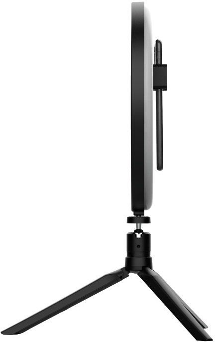 Штатив зі світлодіодним кільцем Trust MakuRing Light Vlogging kit Black