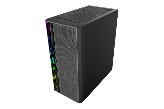 Корпус 2E GAMING SPERO G2052, без БЖ, 2xUSB 3.0, 1xUSB 2.0, 1x120mm ARGB fan, ARGB strip, TG Side Panel, ATX, Black
