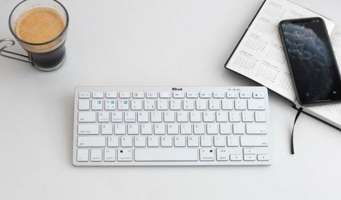 Клавіатура Trust Nado BT White