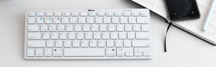 Клавіатура Trust Nado BT White