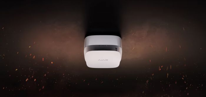 Датчик диму та температури Ajax FireProtect 2 RB Heat Smoke Jeweler, змінна батарея, бездротовий, білий