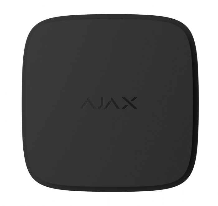 Датчик диму, температури та чадного газу Ajax FireProtect 2 RB Heat Smoke CO Jeweler, змінна батарея, бездротовий, чорний