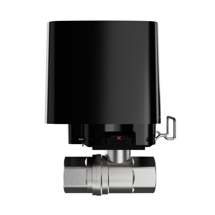 Розумний кульовий кран Ajax WaterStop 1/2" Jeweler, бездротовий, чорний