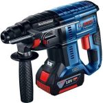 Перфоратор Bosch GBH 180-LI, акумуляторний, 1x4.0 Ач, 18, 2 Дж, набір SDS Plus, 2.3 кг