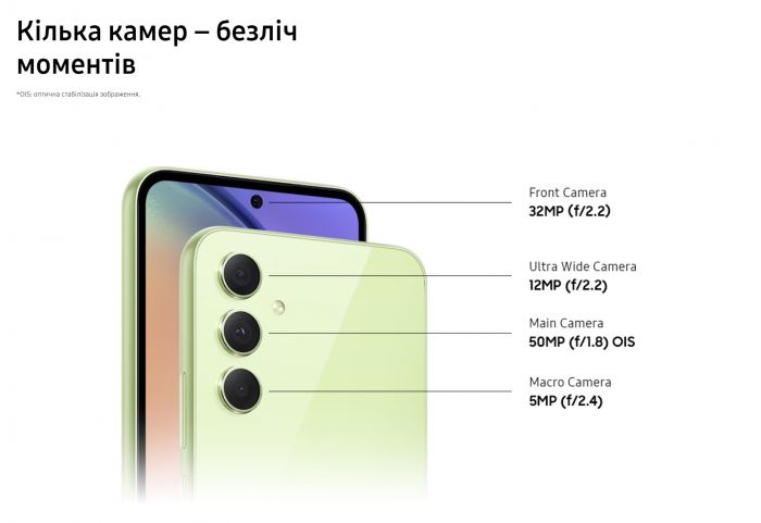 Смартфон Samsung Galaxy A54 5G (A546) 6/128GB 2SIM Light Violet