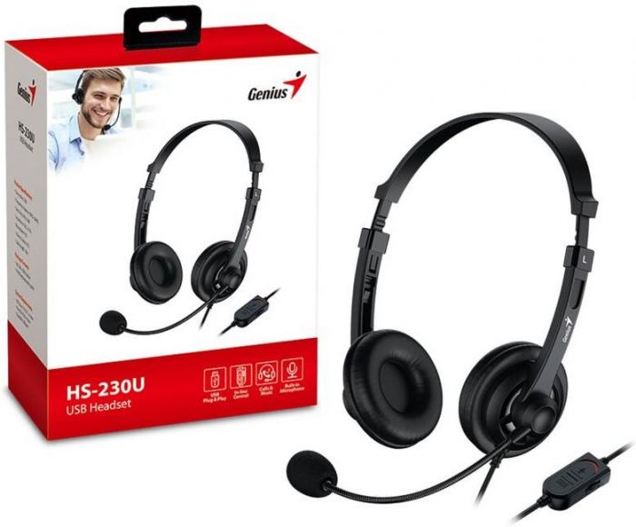 Гарнітура Genius HS-230U Black