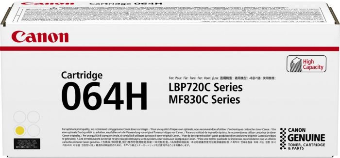 Картридж Canon 064H MF832Cdw/LBP722Cdw Yellow (10500 стор.)