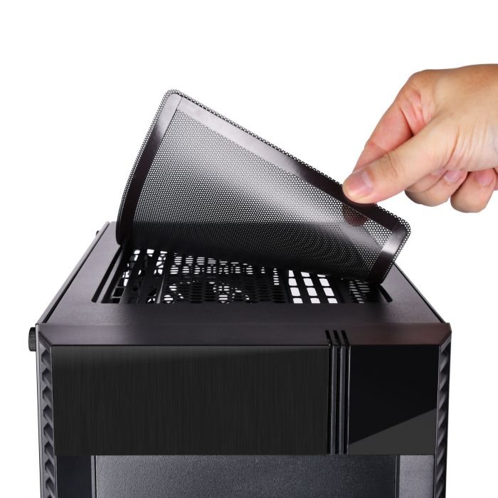 Корпус SilverStone PS14B-E, без БЖ, 2xUSB3.0, Steel Side Panel, ATX, Black
