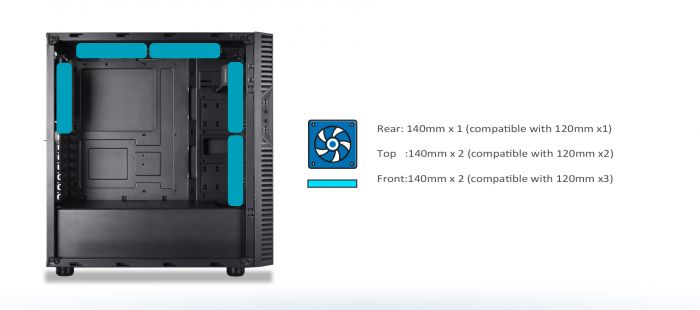 Корпус SilverStone PS14B-E, без БЖ, 2xUSB3.0, Steel Side Panel, ATX, Black