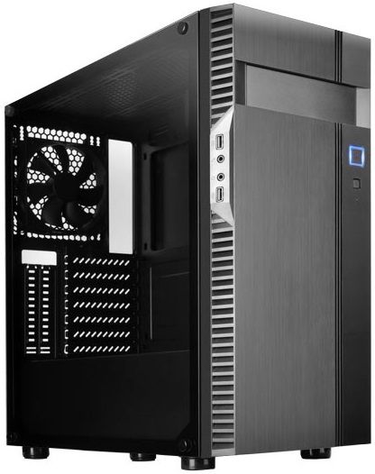 Корпус SilverStone PS14B-E, без БЖ, 2xUSB3.0, Steel Side Panel, ATX, Black
