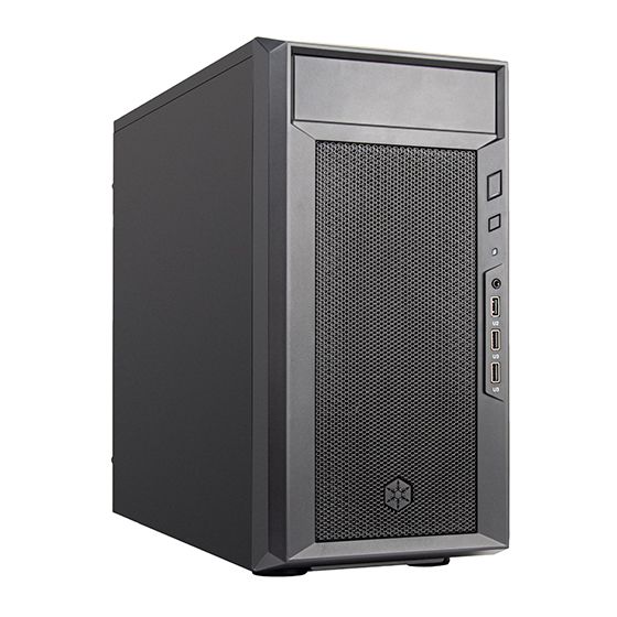 Корпус SilverStone  FARA FA311-B, без БЖ, 2xUSB3.0, 1xUSB2.0, Steel Side Panel, mATX, Black