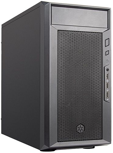 Корпус SilverStone  FARA FA311-B, без БЖ, 2xUSB3.0, 1xUSB2.0, Steel Side Panel, mATX, Black