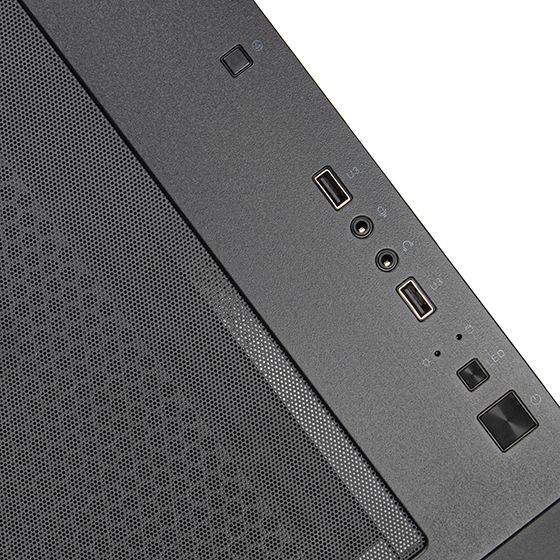 Корпус SilverStone  FARA FA312Z-BG, без БЖ, 2xUSB3.0, 2x140mm ARGB fan, TG Side Panel, mATX, Black