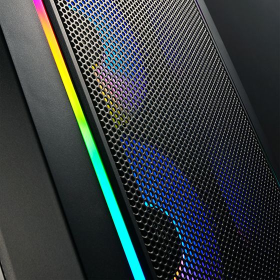 Корпус SilverStone  FARA FA312Z-BG, без БЖ, 2xUSB3.0, 2x140mm ARGB fan, TG Side Panel, mATX, Black
