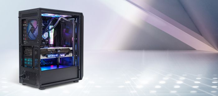 Корпус SilverStone SilverStone FARA FA511Z-BG, без БЖ, 2xUSB3.0, 3x120mm ARGB fan, TG Side Panel, ARGB light strip, ATX, Black