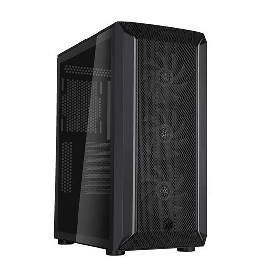Корпус SilverStone SilverStone FARA FA511Z-BG, без БЖ, 2xUSB3.0, 3x120mm ARGB fan, TG Side Panel, ARGB light strip, ATX, Black