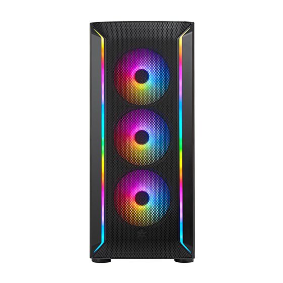 Корпус SilverStone SilverStone FARA FA511Z-BG, без БЖ, 2xUSB3.0, 3x120mm ARGB fan, TG Side Panel, ARGB light strip, ATX, Black