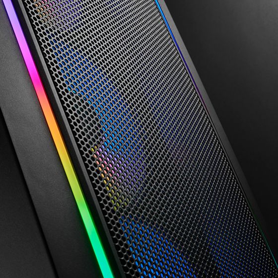 Корпус SilverStone SilverStone FARA FA511Z-BG, без БЖ, 2xUSB3.0, 3x120mm ARGB fan, TG Side Panel, ARGB light strip, ATX, Black