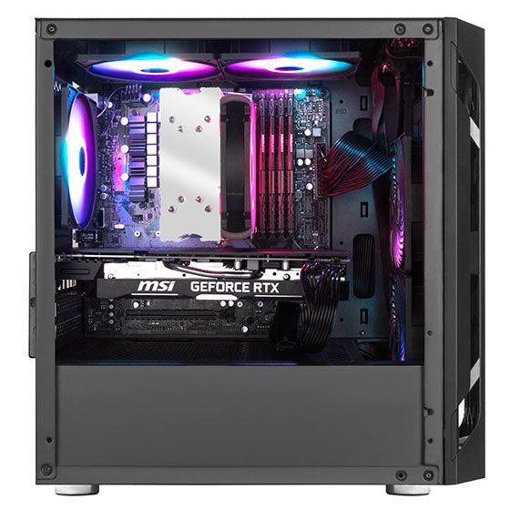 Корпус SilverStone FARA FAH1MB-PRO, без БЖ, 1xUSB3.0, 2xUSB2.0, 3x120mm ARGB fan, TG Side Panel, mATX, Black