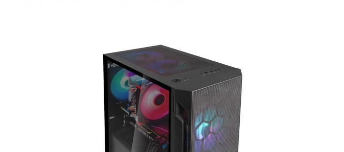 Корпус SilverStone FARA FAH1MB-PRO, без БЖ, 1xUSB3.0, 2xUSB2.0, 3x120mm ARGB fan, TG Side Panel, mATX, Black