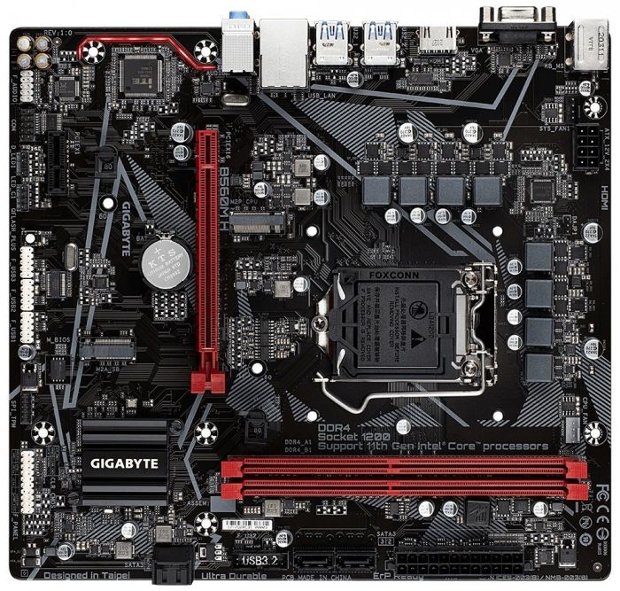 Материнська плата GIGABYTE B560M H s1200 B560 2xDDR4 M.2 HDMI VGA Type-C mATX