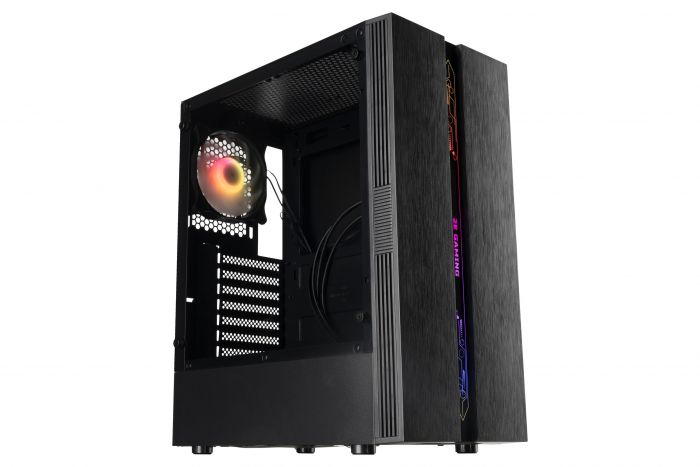 Корпус 2E Gaming Runa G2107, без БЖ, 1xUSB 3.0, 2xUSB 2.0, 1x120mm ARGB, ARGB strip, TG Side Panel, ATX, чорний