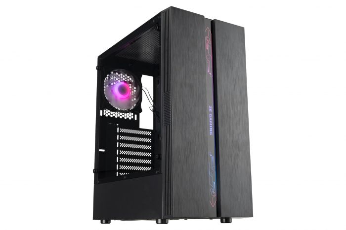 Корпус 2E Gaming Runa G2107, без БЖ, 1xUSB 3.0, 2xUSB 2.0, 1x120mm ARGB, ARGB strip, TG Side Panel, ATX, чорний