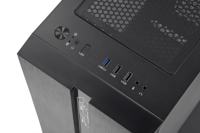 Корпус 2E Gaming Runa G2107, без БЖ, 1xUSB 3.0, 2xUSB 2.0, 1x120mm ARGB, ARGB strip, TG Side Panel, ATX, чорний