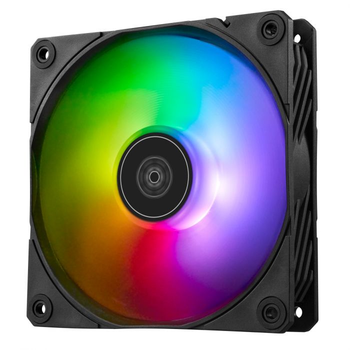 Корпусний вентилятор SilverStone Shark Force SF120B ARGB, 120mm, 2500rpm, 4pin PWM, 4-1 pin ARGB (5V LED), 41.2dBa