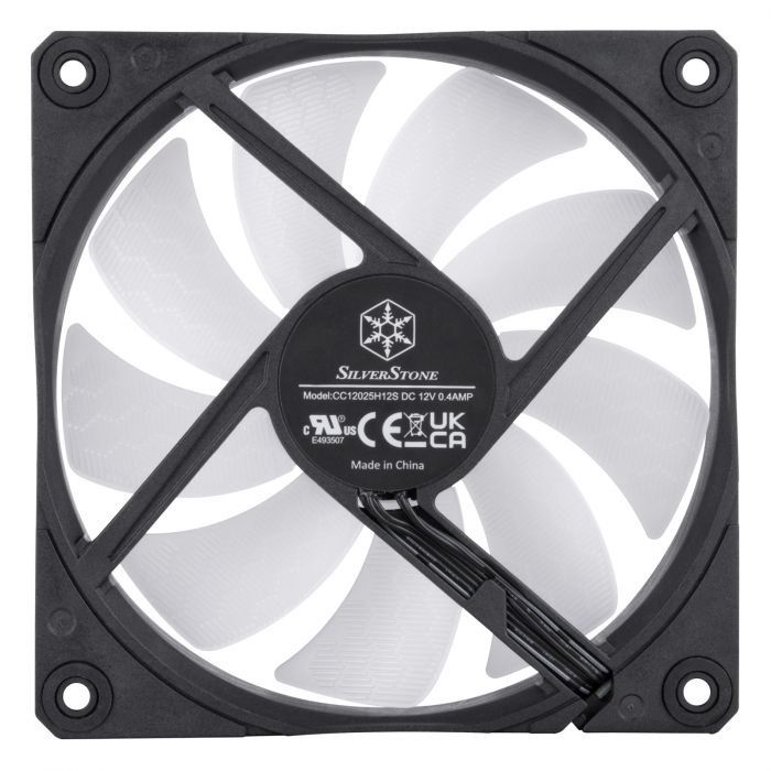 Корпусний вентилятор SilverStone Shark Force SF120B ARGB, 120mm, 2500rpm, 4pin PWM, 4-1 pin ARGB (5V LED), 41.2dBa