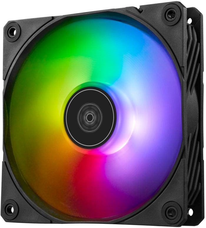 Корпусний вентилятор SilverStone Shark Force SF120B ARGB, 120mm, 2500rpm, 4pin PWM, 4-1 pin ARGB (5V LED), 41.2dBa