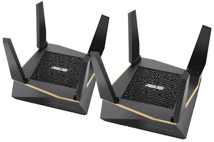 Маршрутизатор ASUS RT-AX92U 2PK AX6100 4xGE LAN 1xGE WAN 1xUSB3.1 1xUSB2.0  OFDMA MESH Gaming