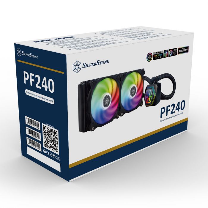 Система рідинного охолодження SilverStone Perma Frost Premium PF240-ARGB-V2, LGA 1700, 2066, 2011, 1200, 115X, AM5, AM4, AM3, AM2, FM1, FM2, TDP240W